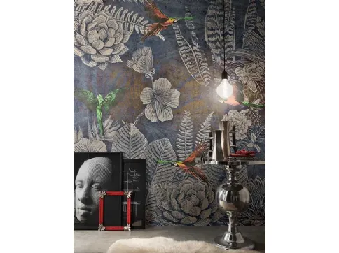 Carta da parati esotica che ricorda nature lontane Garden WPC_233 di Caos Creativo by Rossi&Co