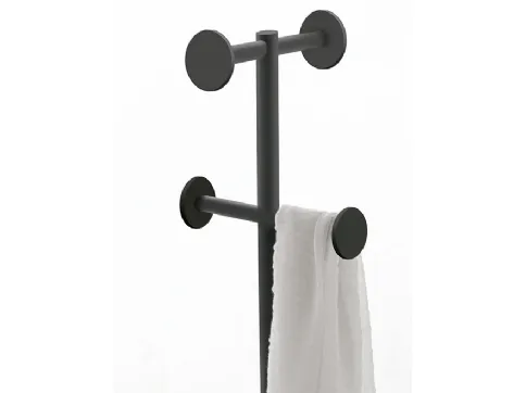 Appendiabiti elegante laccato Nero Stand-App di Caos Creativo by Rossi&Co
