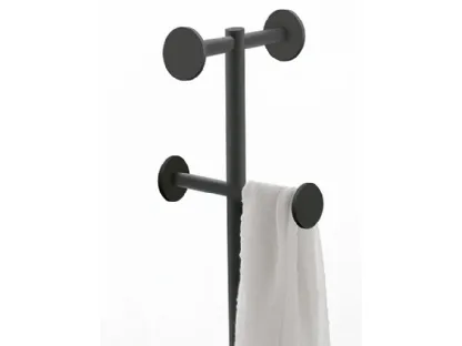 Appendiabiti elegante laccato Nero Stand-App di Caos Creativo by Rossi&Co