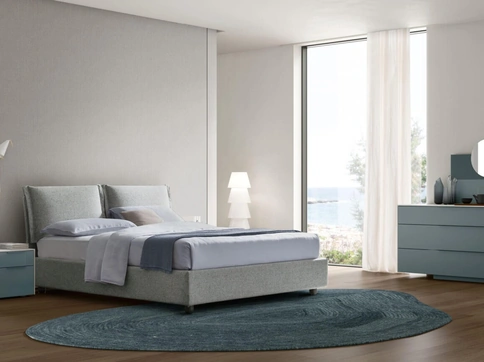 Letto imbottito Lola con contenitore di Maronese