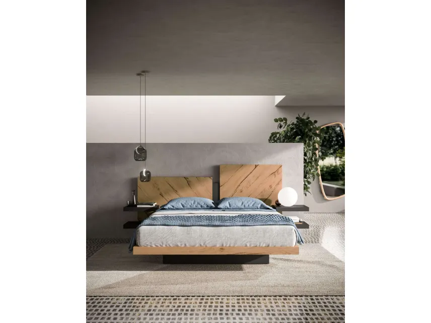 Letto con box contenitore Nazarè di Ozzio