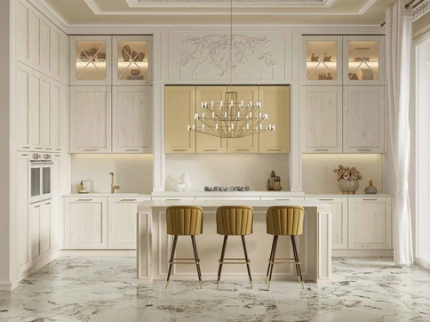 Cucina Classica con isola Eva Luxury di Arrex