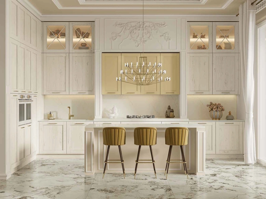 Cucina Classica con isola Eva Luxury di Arrex
