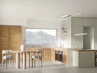 Cucina Moderna con penisola Curry Scandinavian di Arrex