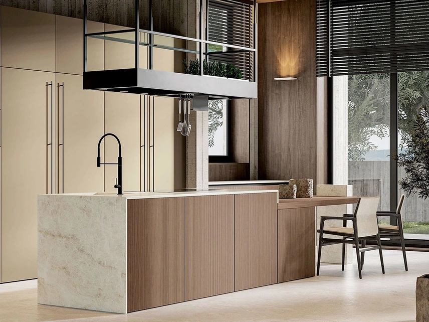 Cucina Moderna con isola Daytona Game di Arrex