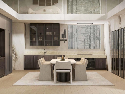Cucina Moderna ad angolo Megan Luxury di Arrex