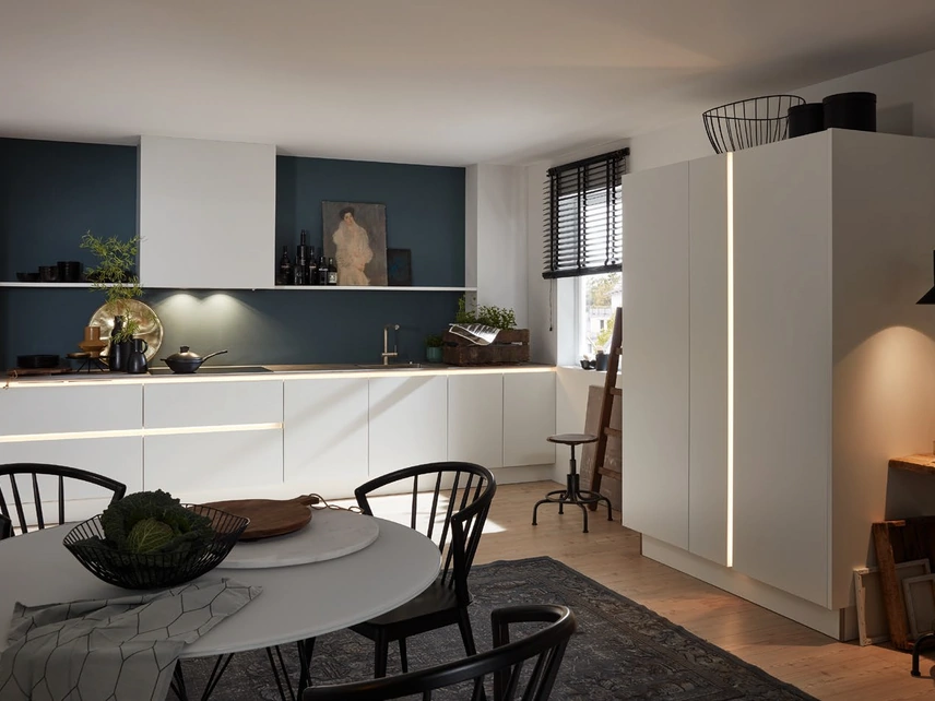 Cucina Moderna lineare Soft Lack Bianco di Nolte